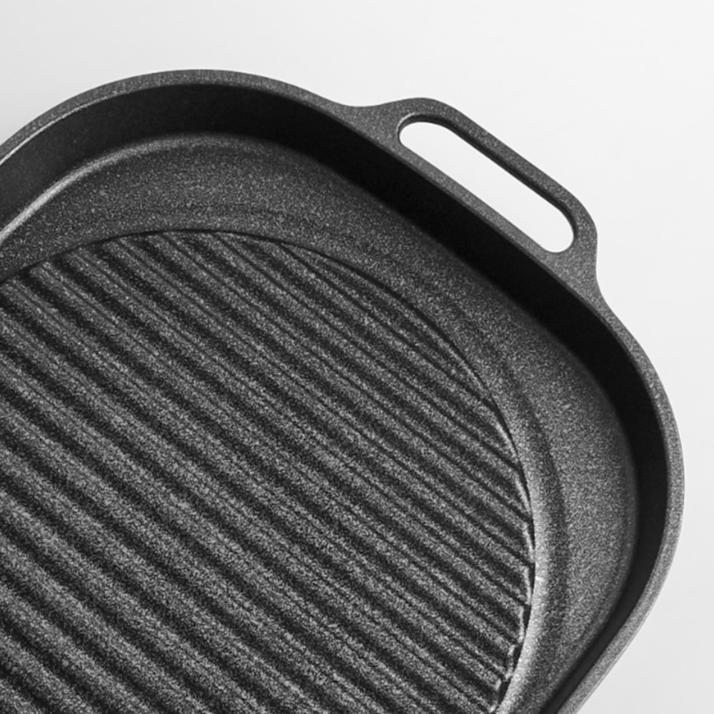 인덕션용불판 업소용 고기집 삼겹살 구이판 사각 주물 고기판