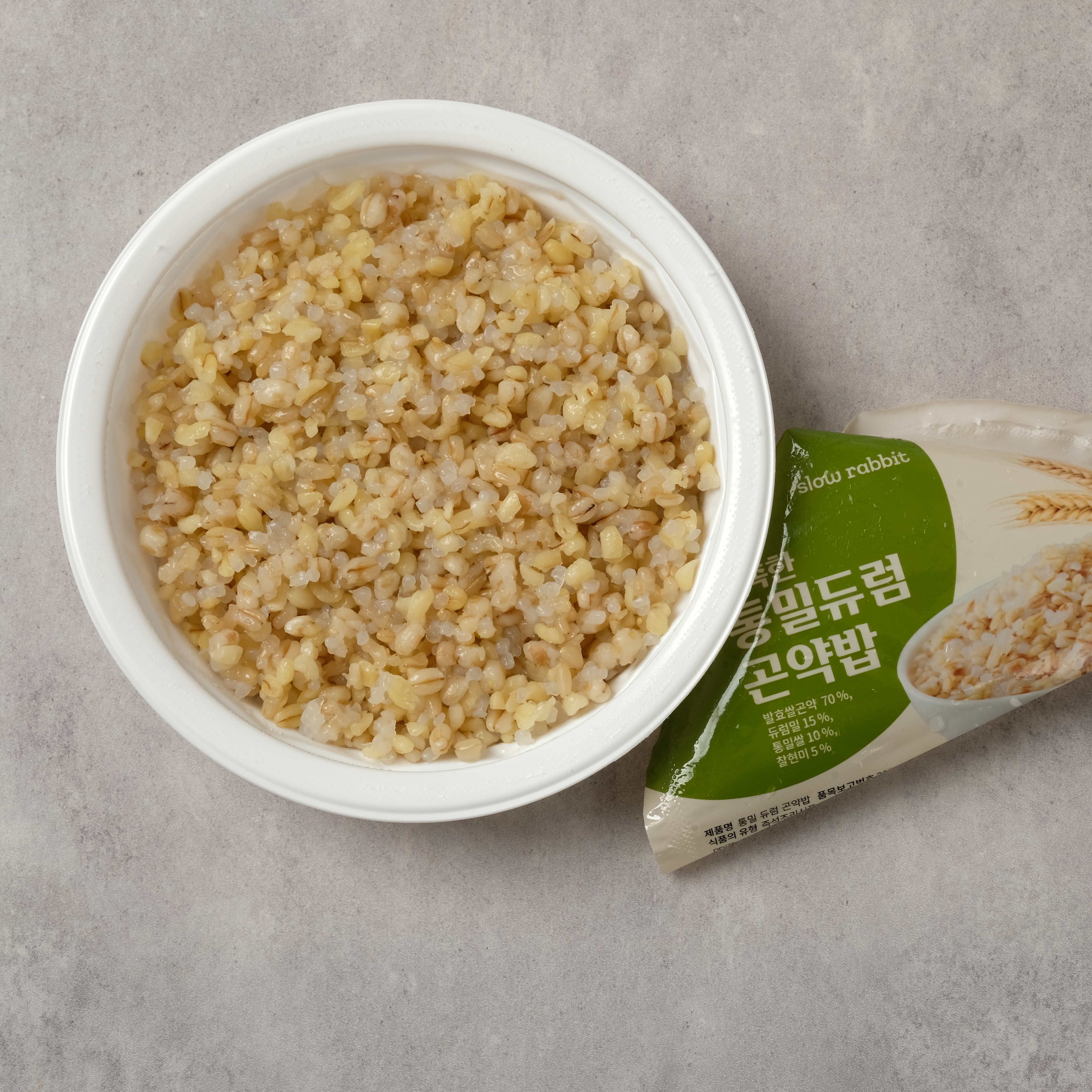 슬로우래빗 촉촉한 통밀듀럼 곤약밥 120kcal 150g, 12개 - 상세 이미지 2