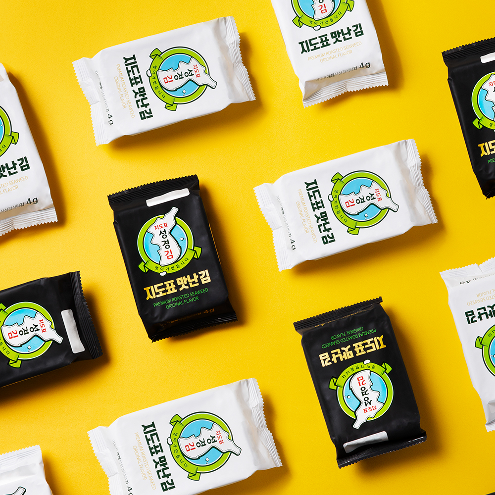 [성경김본사] 지도표 맛난김 4g 12봉 x 4개 (총48봉) - 재래김 도시락김 제품 이미지