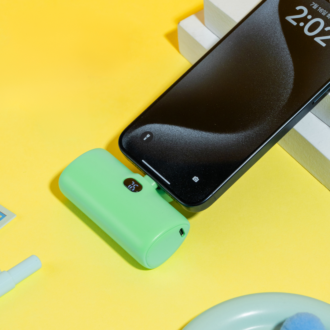 니니즈 빼꼼 도킹형 20W 보조배터리 5000mAh (C타입) 죠르디 - 상세 이미지 3