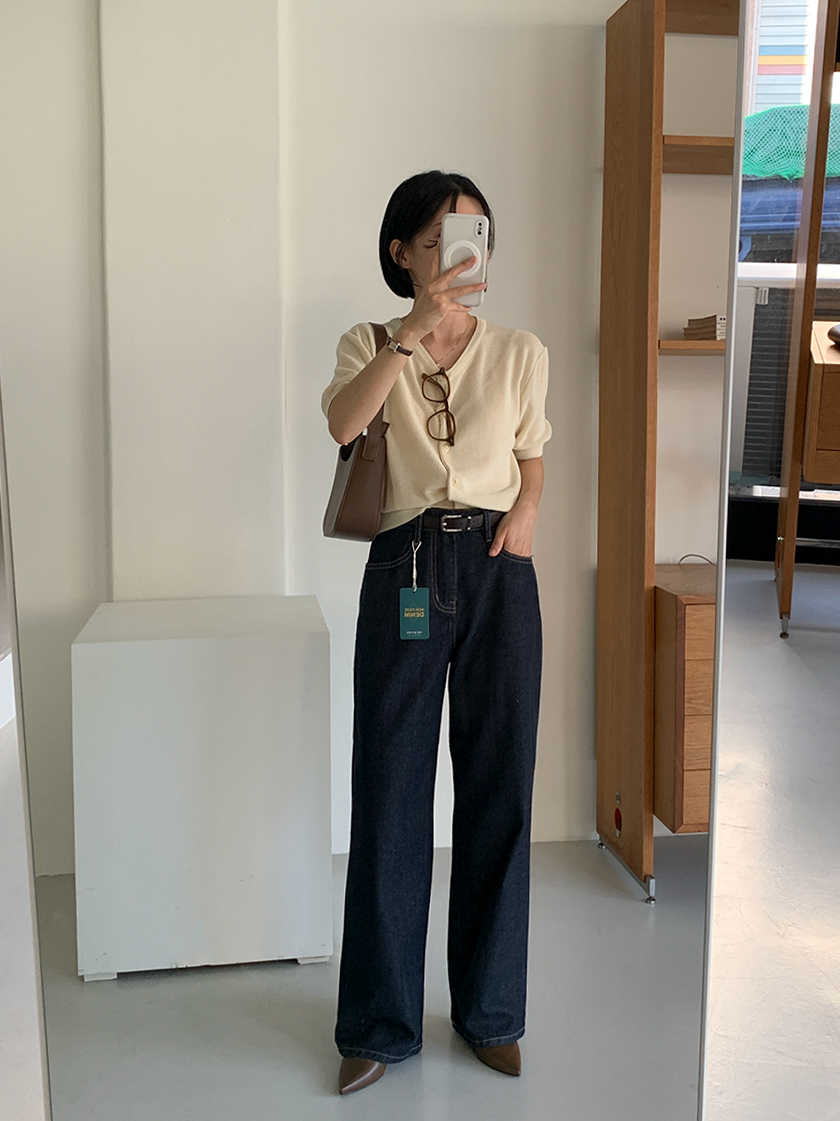 [키작녀][MADE]헷지 논페이드 생지 청바지 상세 이미지 9