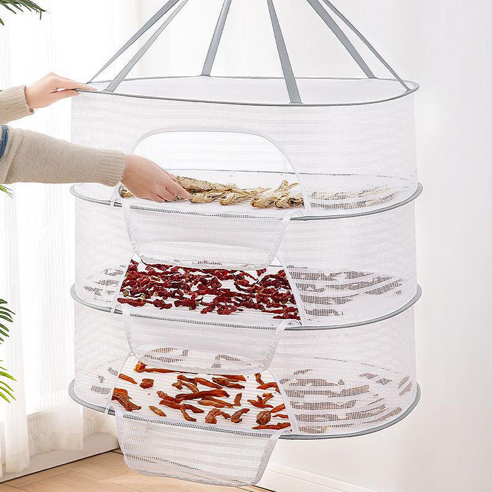 원터치 접이식 식품건조대 고추 말리기 곶감 건조망 다용도 음식 캠핑