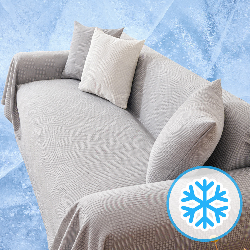 여름 쇼파커버 소파커버 담요 시원한 냉감 아이스 소파천커버 단품 아이보리 180x230