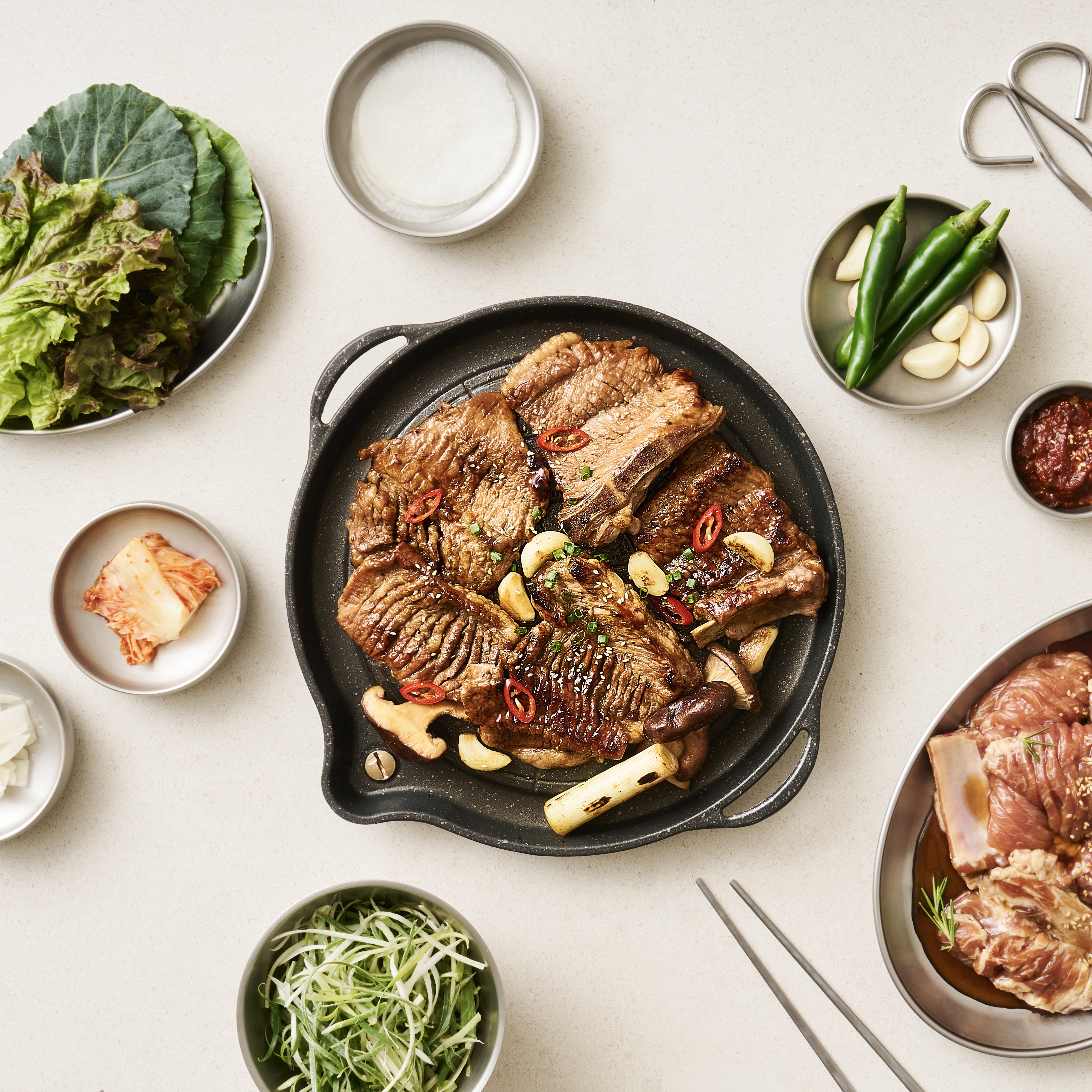 친정갈비 4kg이상 국내산 저온숙성 수제이중칼집 양념돼지갈비 - 상세 이미지 5