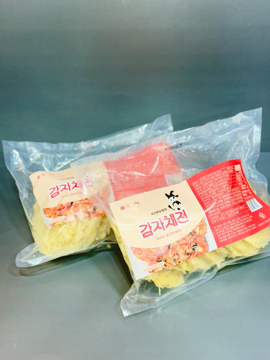 국내산 생감자만 사용한 함량90%이상인 요리하는토끼 감자채전 500g(100g x 5장) - 상세 이미지 2