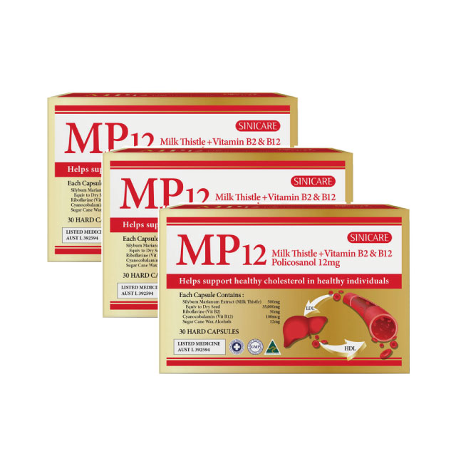 호주 시니케어 밀크시슬 비타민 B2 B12 폴리코사놀 MP12 프리미엄 골드 30캡슐 - 상세 이미지 4