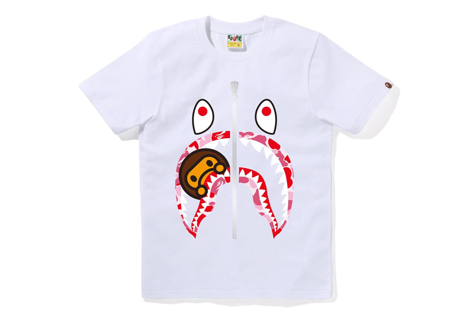 베이프 우먼즈 반팔티 ABC CAMO MILO SHARK 2K80-210-101 - 상세 이미지 3