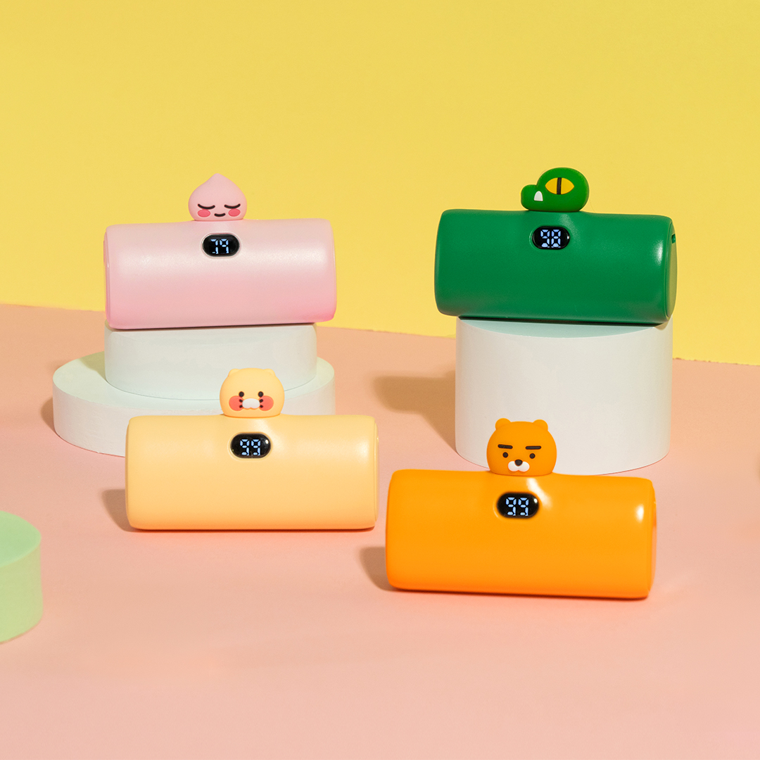 카카오프렌즈 빼꼼 도킹형 20W 보조배터리 5000mAh (C타입) 어피치 - 상세 이미지 5