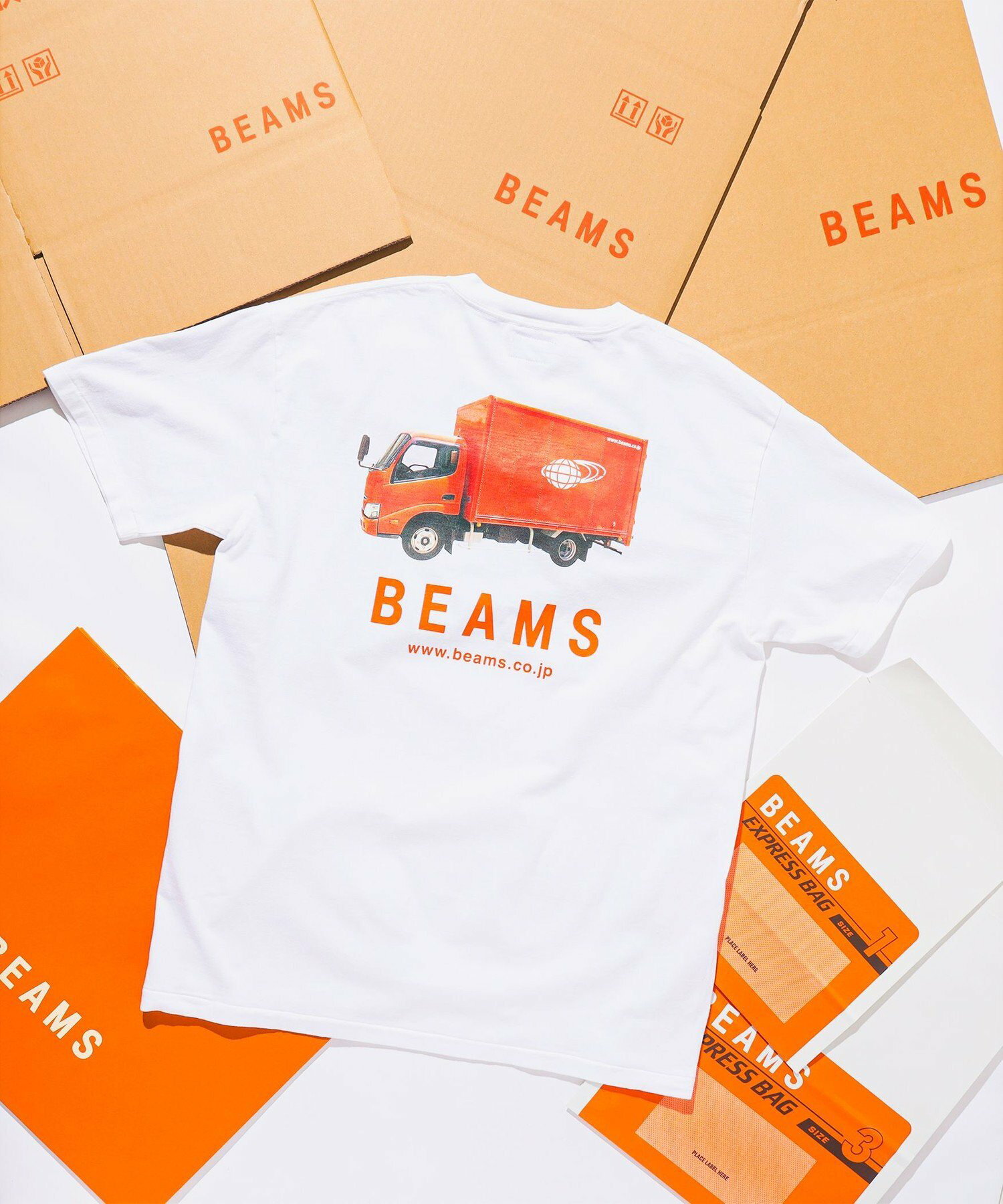 빔스 BEAMS 남성 반팔 티셔츠 BEAMS호 화이트 애쉬그레이 2컬러 - 상품 이미지