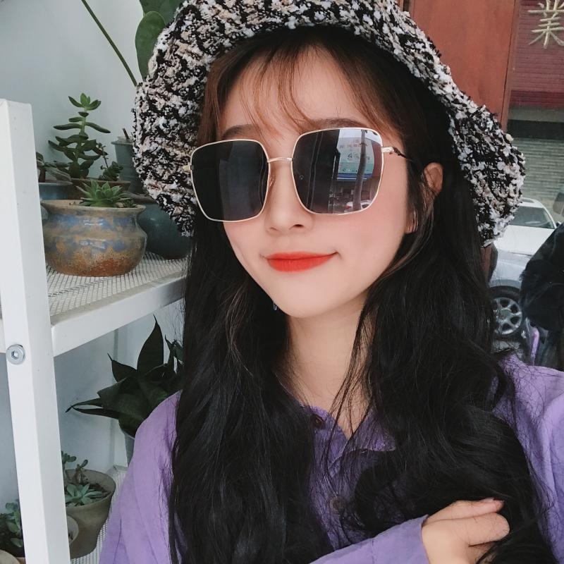 골드프레임 사각 선글라스 대형 운전용 자외선차단 남녀공용 얀예인 패션 10컬러 - 상세 이미지 4