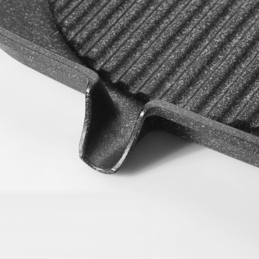 인덕션용불판 업소용 고기집 삼겹살 구이판 사각 주물 고기판