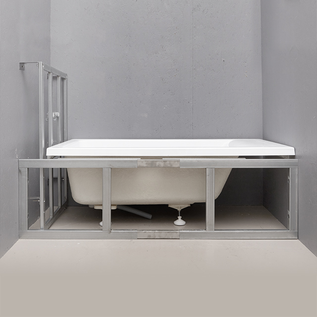 팝시스템 가변 타일부착 욕조 에이프런 1400-1600mm POP-TUB14470
