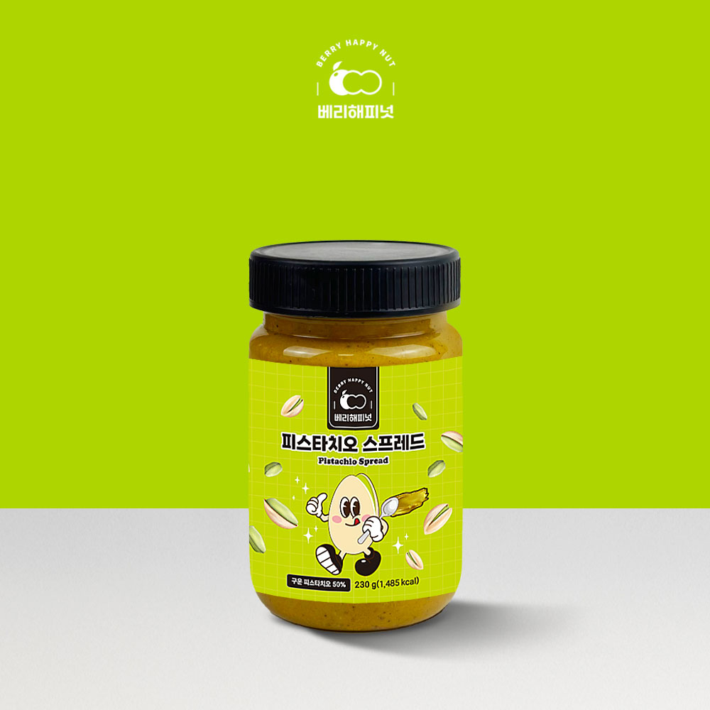 베리해피넛 피스타치오 스프레드 230g 두바이 쫀득쿠키 초콜릿 만들기 재료