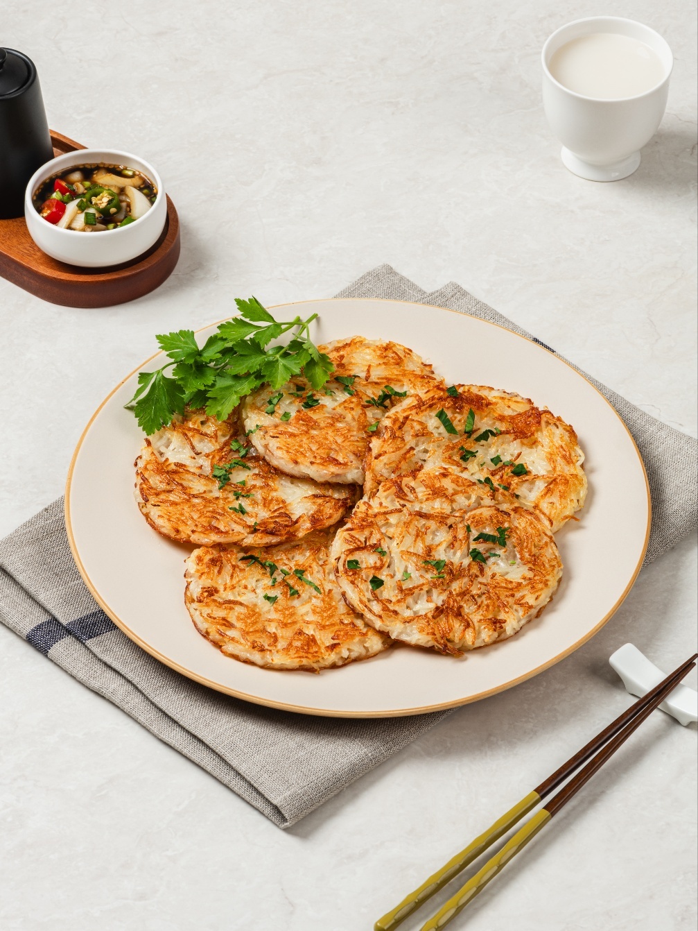 국내산 생감자만 사용한 함량90%이상인 요리하는토끼 감자채전 500g(100g x 5장) 이미지 6