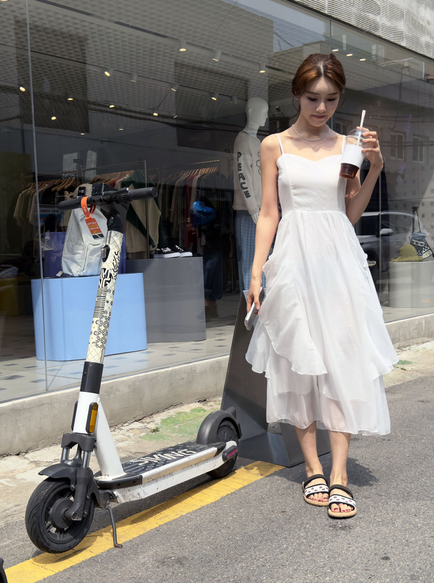VPADA 브이파다 F23 블랙미니꽃 여성샌들 이미지 7