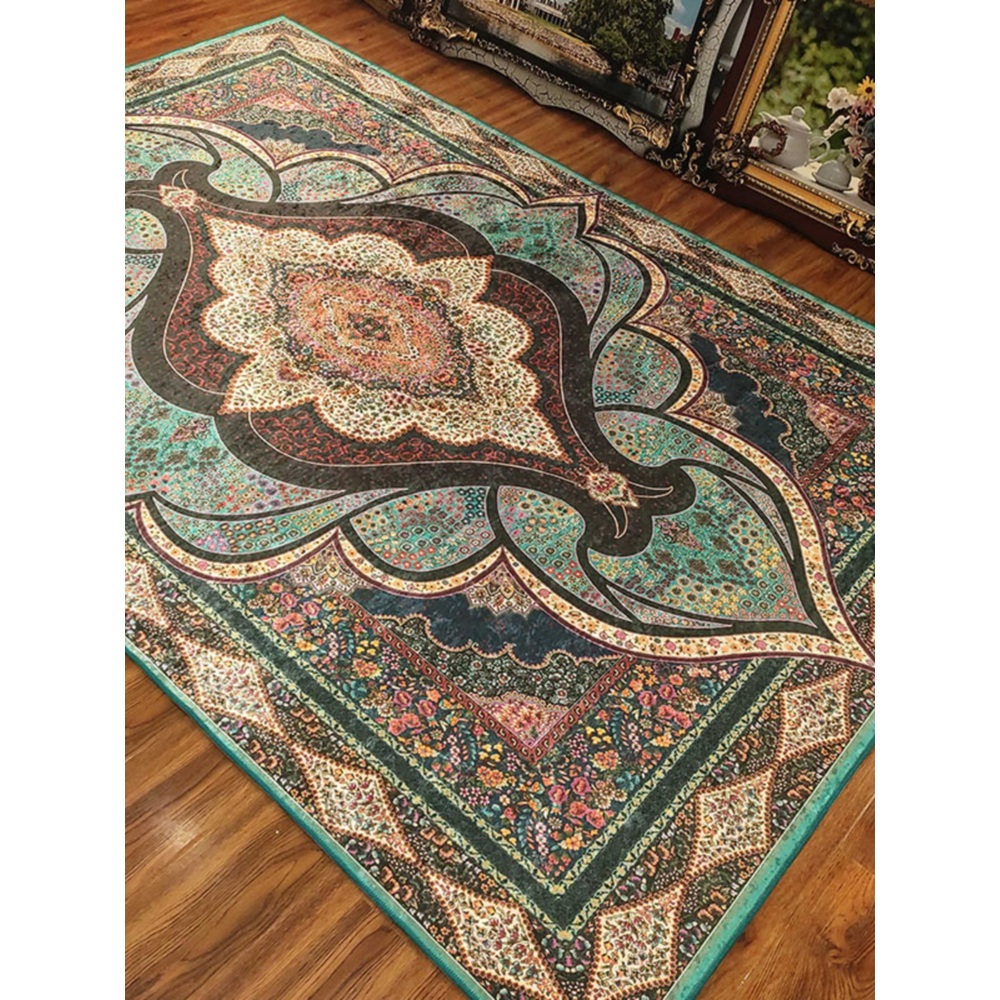 이란 카페트 페르시안 거실 양탄자 엔틱 사각형 러그 리오 그린 160X230cm - 상품 이미지