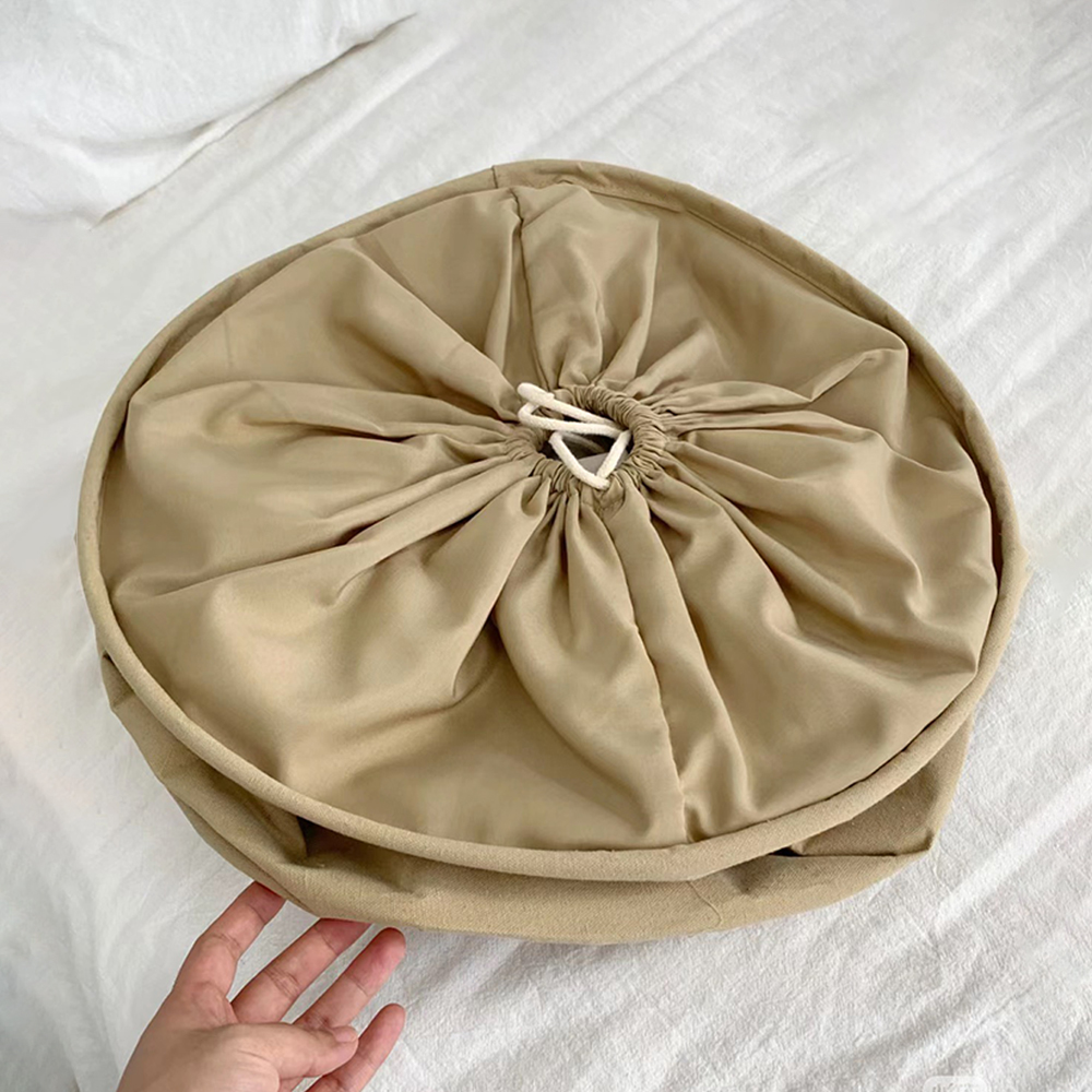 패브릭바구니 접이식 방수 손잡이 수납바구니 다용도 바스켓