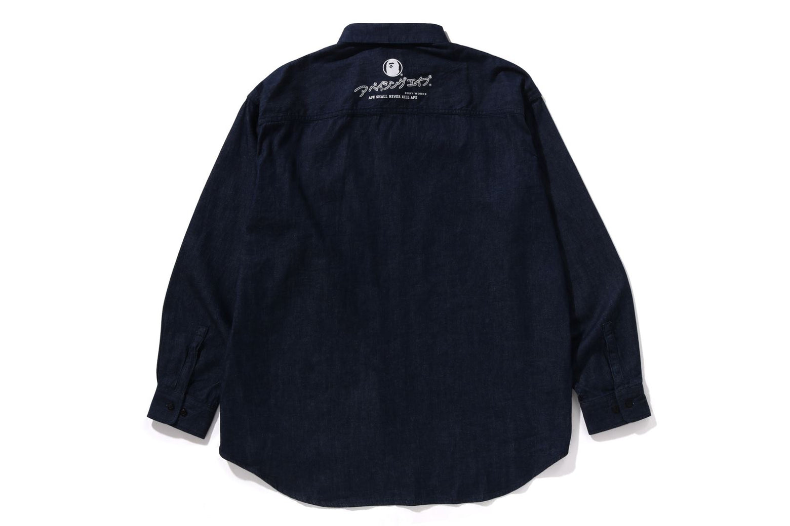 베이프 셔츠 STA APE HEAD RELAXED FIT DENIM L/S 1K22-131-002 - 상세 이미지 2