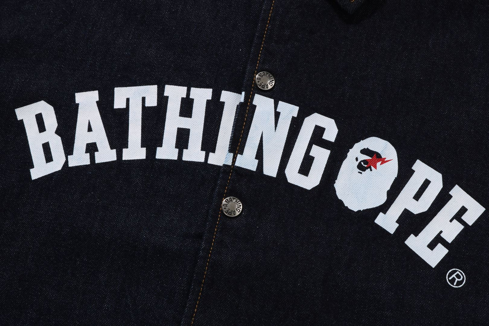 베이프 자켓 BATHING APE RELAXED FIT DENIM COACH JACKET 1K22-140-002 - 상세 이미지 3
