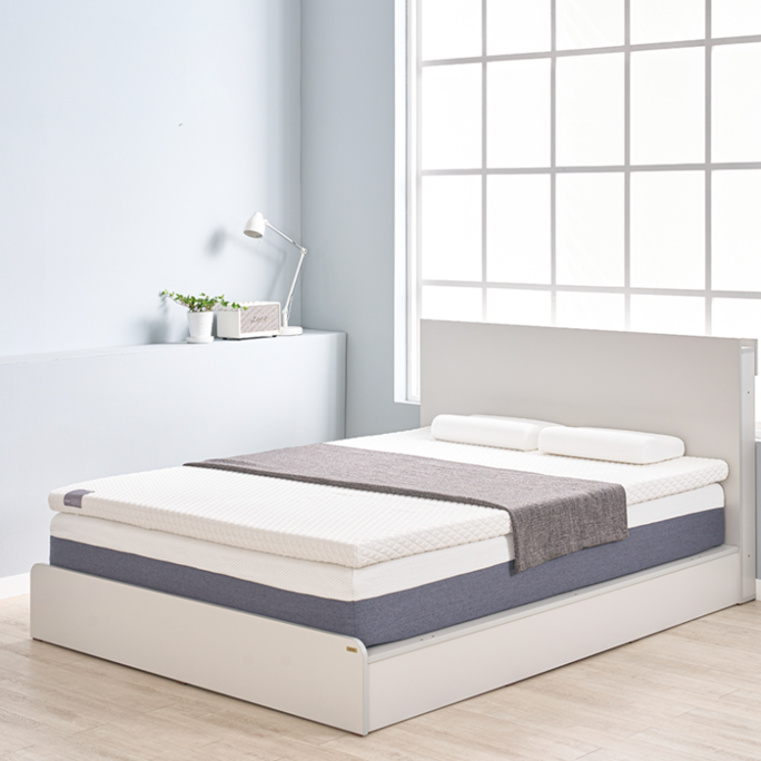 삼분의일 토퍼매트리스 침대 메모리폼 수면매트 단단한 허리