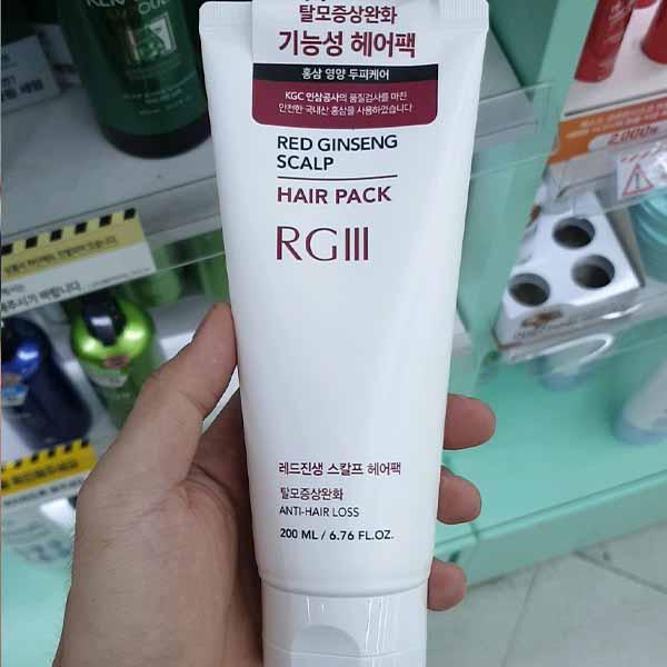 알지쓰리 레드진생 스칼프 헤어팩 200ml : koollookstore