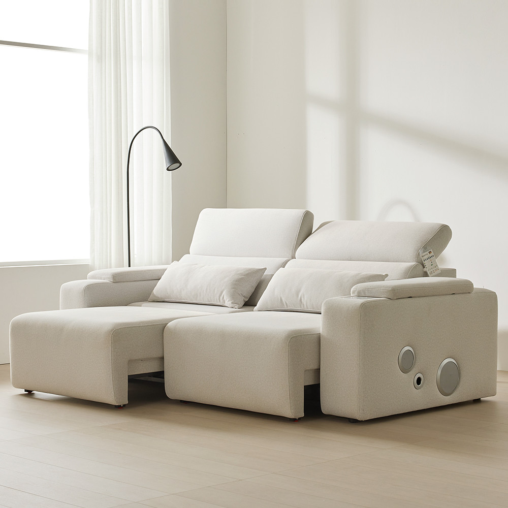 3인용 타이보텍스 우퍼형 모션 소파 리클라이너 슬라이드 무빙 패브릭 쇼파 C_223 1세대