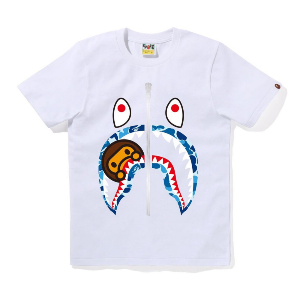 베이프 우먼즈 반팔티 ABC CAMO MILO SHARK 2K80-210-101 - 메인 이미지