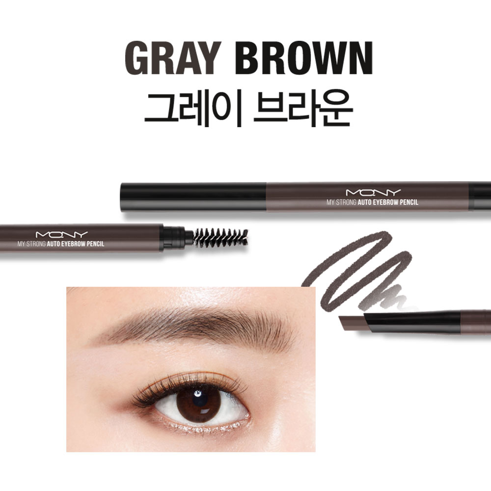 [1+1+1] 맥퀸뉴욕 마이스트롱 오토 아이브로우 펜슬 0.35g 4종 /눈썹펜슬 눈썹브로우 퍼스널컬러