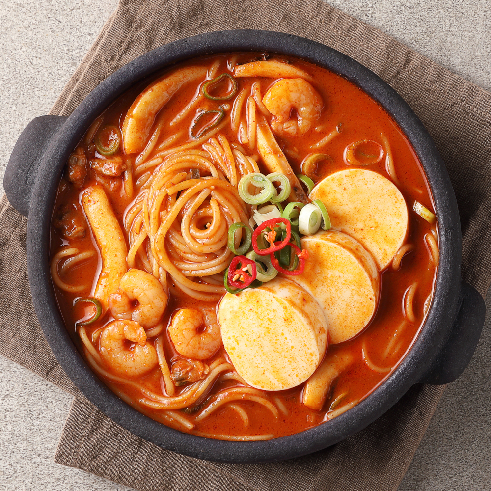 푸딩프렙 해물 쫄면 순두부용 키트 450g 밀키트 간편조리세트 - 상세 이미지 2