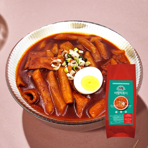 어쩔떡볶이 미원제로 다시다제로 옛날 즉석떡볶이맛 그대로! (600g x 1팩) 캠핑 - 상품 이미지