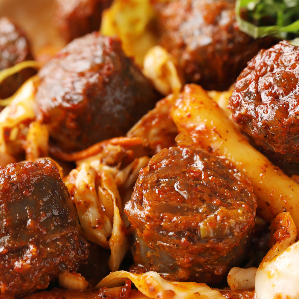푸딩프렙 매콤순대볶음 470g 안주 야식 캠핑 냉동 밀키트 간편조리세트 - 상세 이미지 3