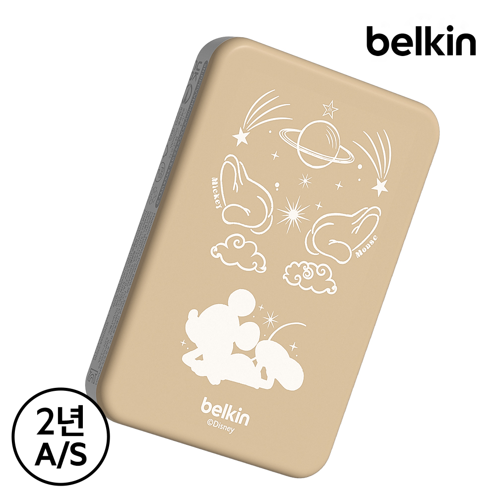 벨킨 디즈니 스타 미키마우스 5000mAh 맥세이프 마그네틱 무선 보조배터리 BPD004AD - 상세 이미지 2