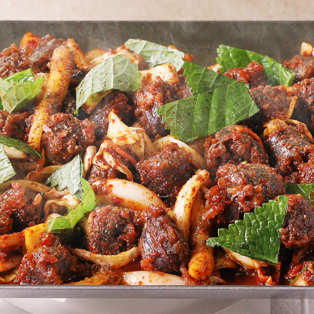 푸딩프렙 매콤순대볶음 470g 안주 야식 캠핑 냉동 밀키트 간편조리세트 - 상세 이미지 2