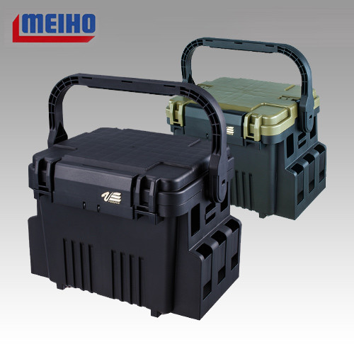 메이호 VS-7080N 카키블랙 태클박스 런건시스템 소품케이스 수납 공구함 의자대용 - 상세 이미지 3