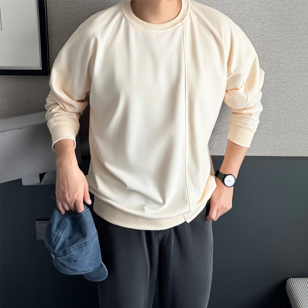 머슬핏맨투맨 어깨넓어보이는맨투맨 헤비웨이트 - 상세 이미지 3