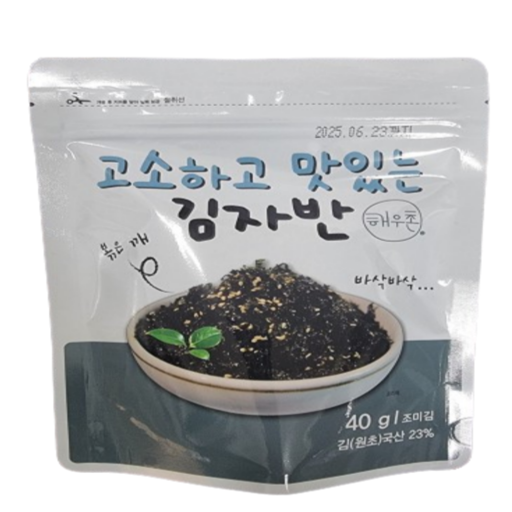 조미김 해우촌 해우 도시락김 재래김 파래김 두번 구운 시골 맛김 16단 4g 이미지 6