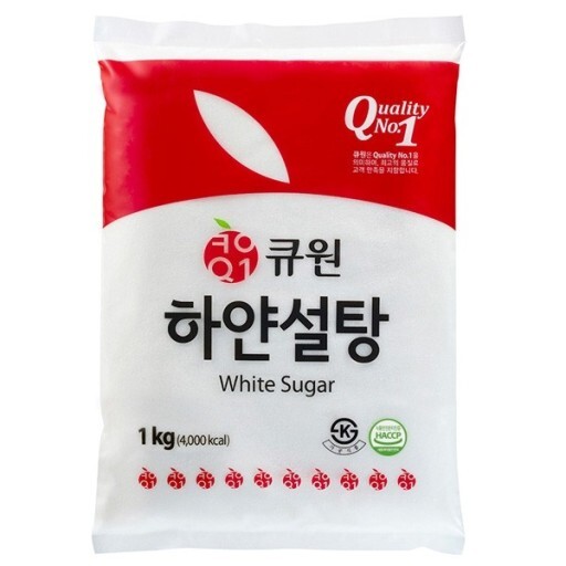 큐원 하얀설탕 1kg 백설탕 대용량 가정용 흰 - 상품 이미지