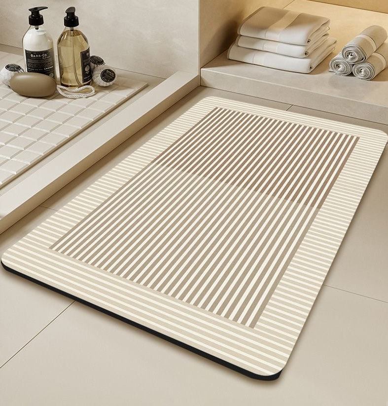 1+1 규조토발매트 주방매트 빨아쓰는 규조토 소프트 4세대 욕실 화장실 샌드사각S사이즈 2개