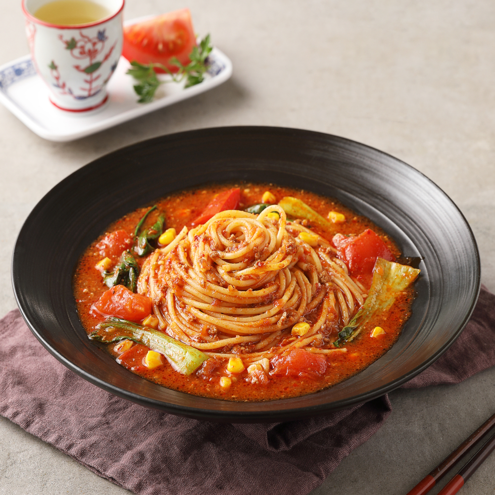 푸딩프렙 토마토 해장파스타 330g 1팩+1팩 밀키트 얼큰하게 속 풀리는 안주형 스파게티 - 상세 이미지 2
