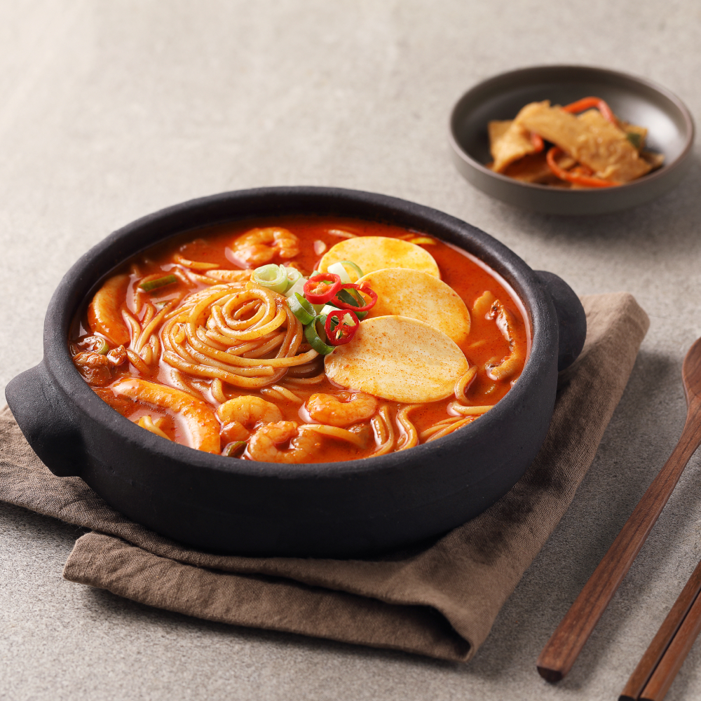 푸딩프렙 해물 쫄면 순두부용 키트 450g 밀키트 간편조리세트 이미지 6