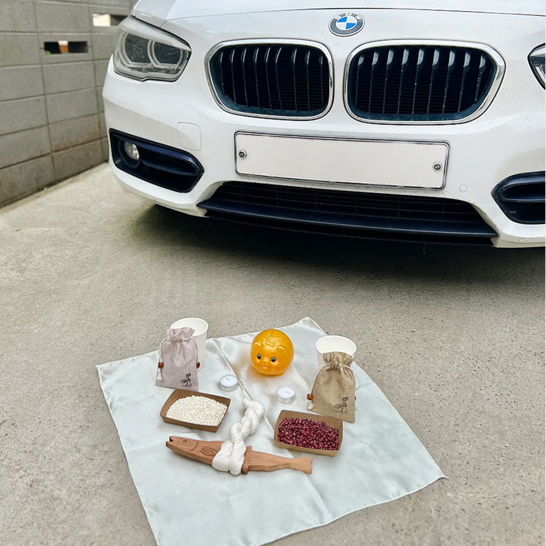 새차고사 자동차 개업 고사상 액막이명태차량 원목 고사 세트 - 상세 이미지 5