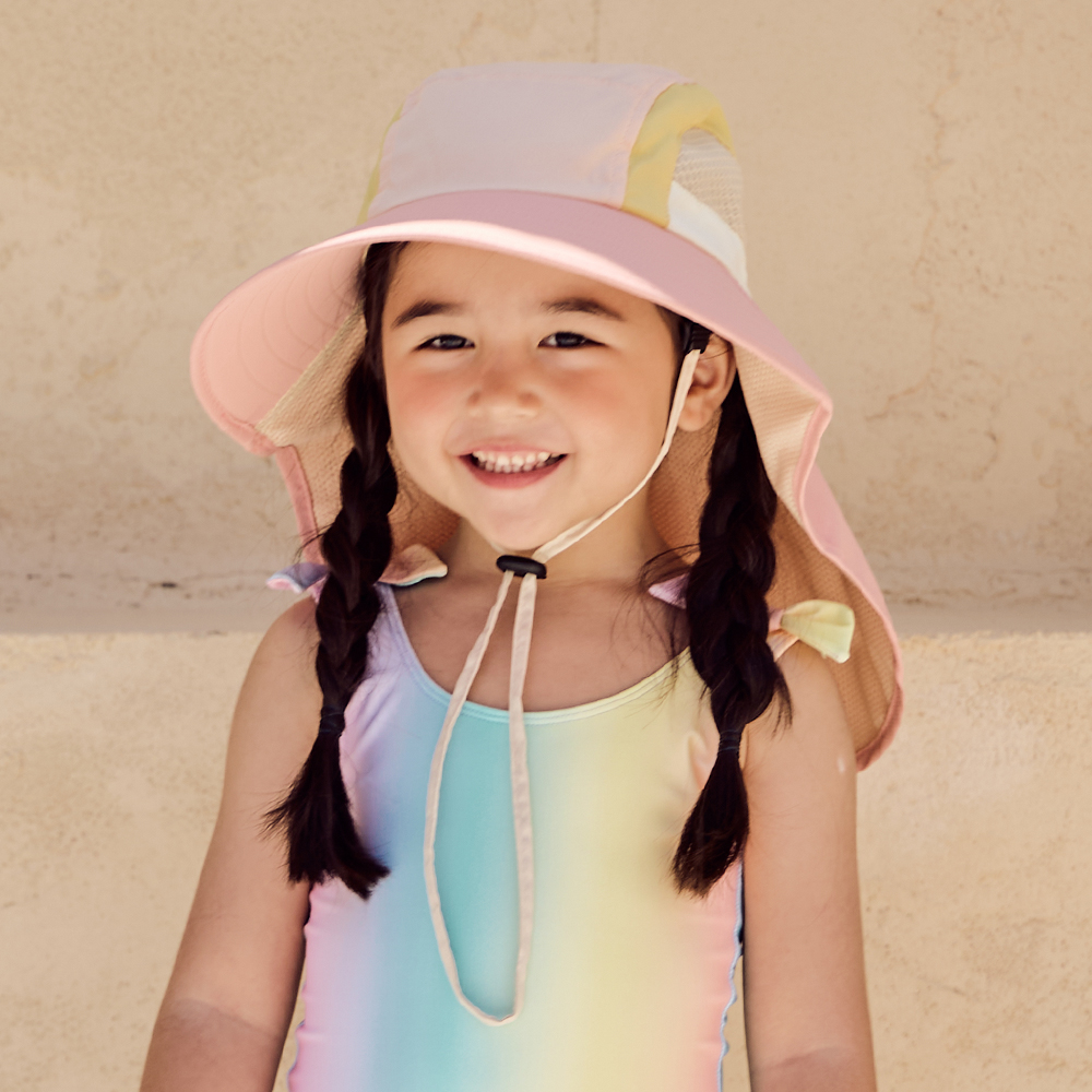 아기 여름 모자 어린이 플랩 캡 자외선차단 키즈 버킷햇 여름 물놀이