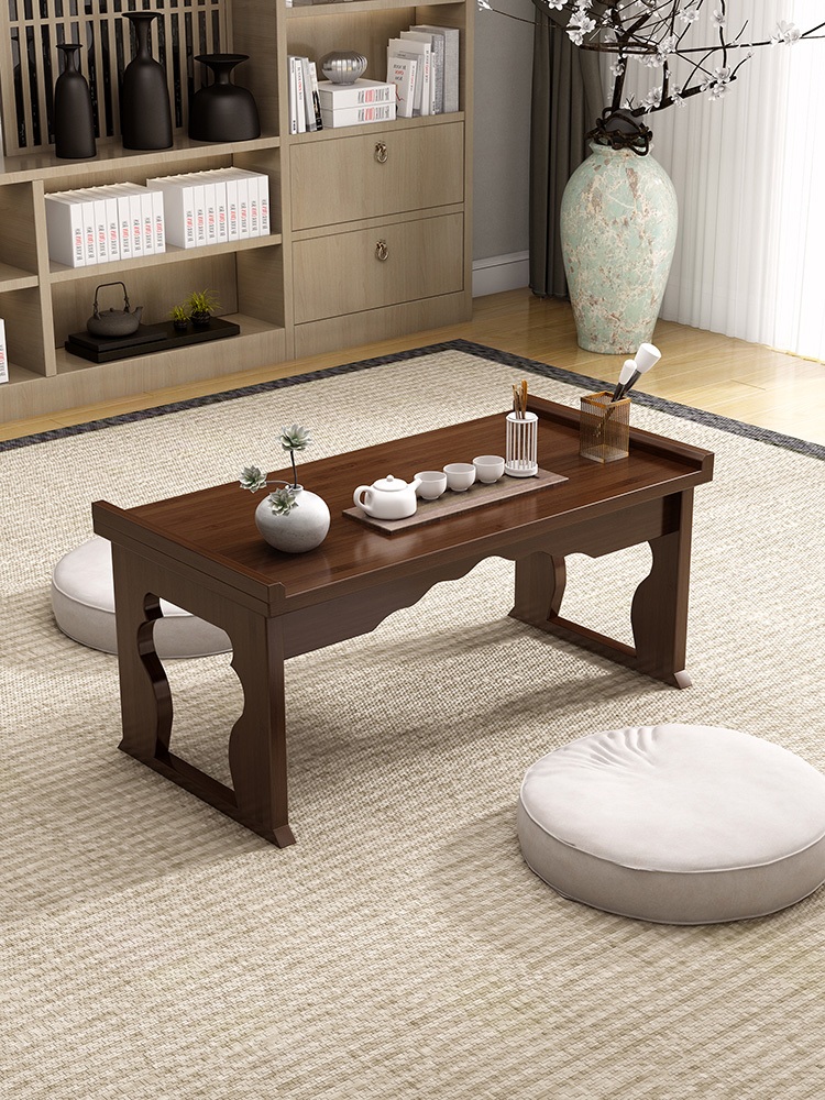 손님 반상 다과상 전통 좌상 찻상 교자상 테이블 황화리 60cm - 상품 이미지