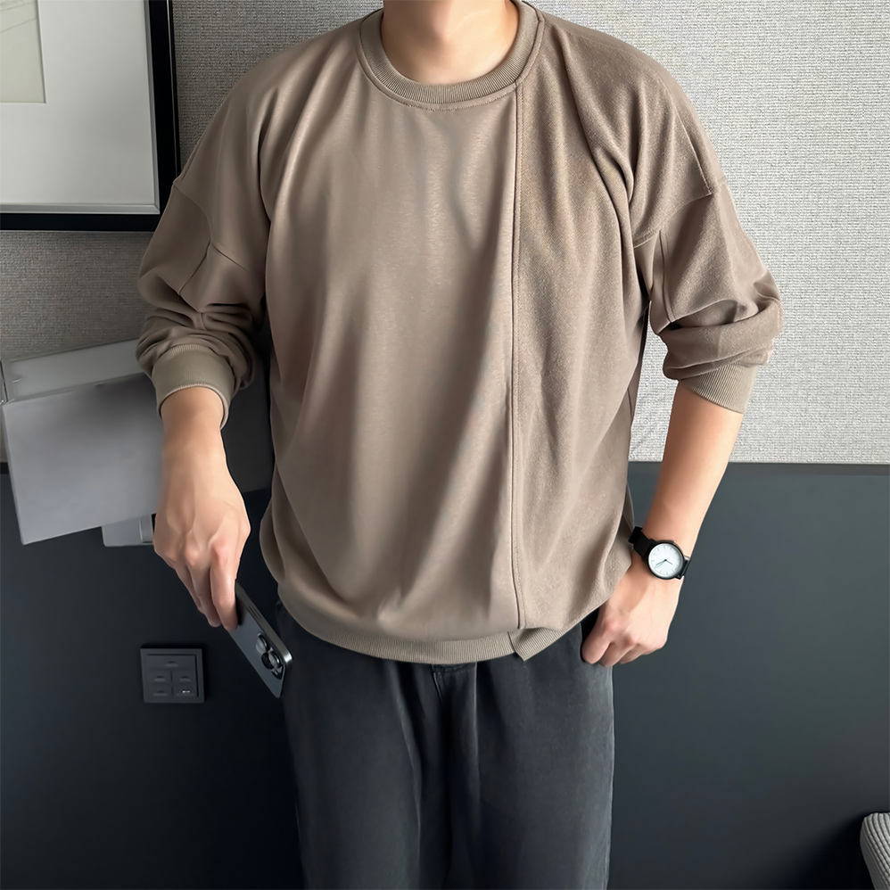 머슬핏맨투맨 어깨넓어보이는맨투맨 헤비웨이트 - 상세 이미지 2