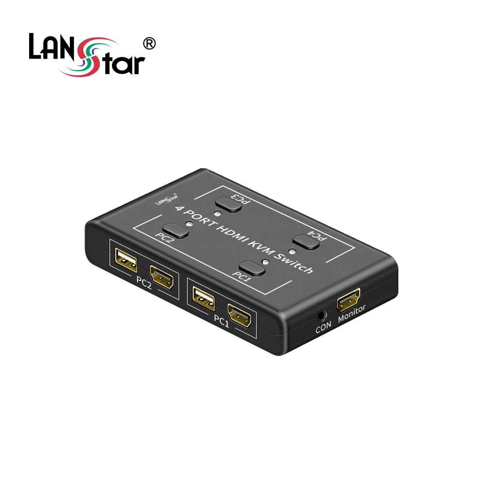 KVM 스위치 USB HDMI 4포트 4K 30Hz지원 (LS-HD4KVM-N) - 상세 이미지 2
