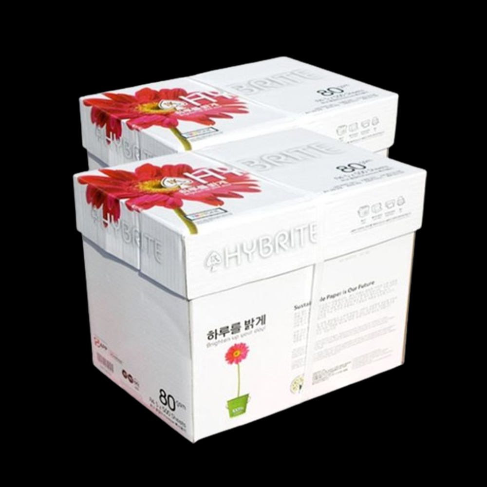 A4 5000매 2BOX 복사 용지 2박스 80g 사무 고급 프린트 대량 에이포 복사지 - 상품 이미지