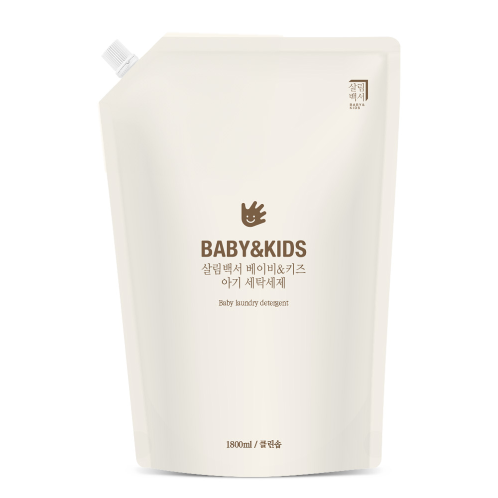 살림백서 베이비&키즈 아기세제 리필형 1800ml 유아세탁세제