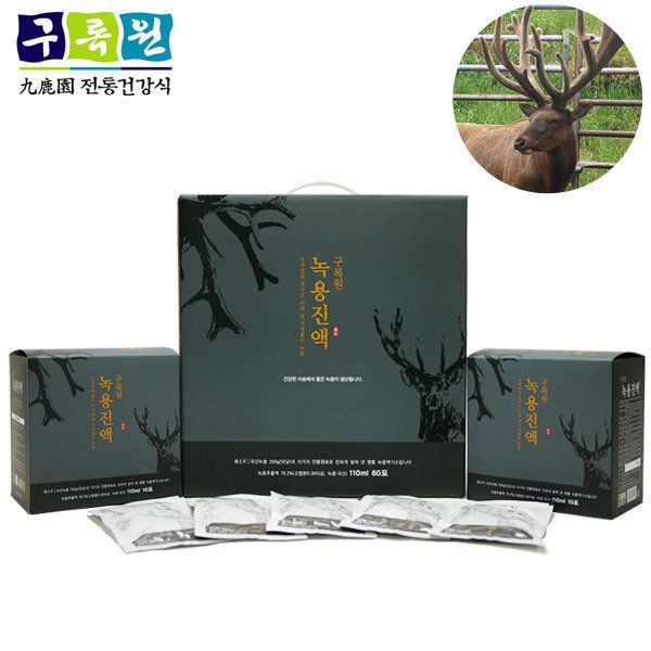구록원 녹용진액 110ml 60포 녹용 분골상대 녹용즙 : 안심 정품 스토어