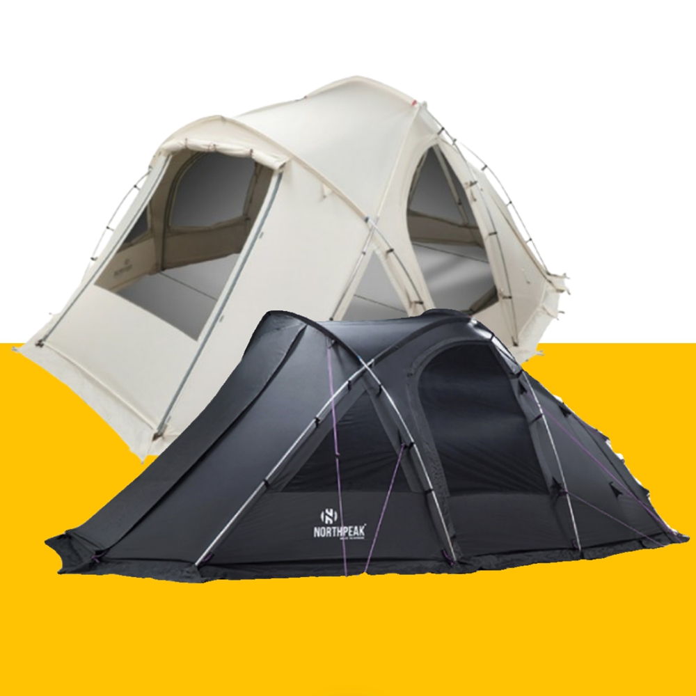 노스피크 클리브랜드 텐트 4인 거실형 터널 리빙쉘 텐트