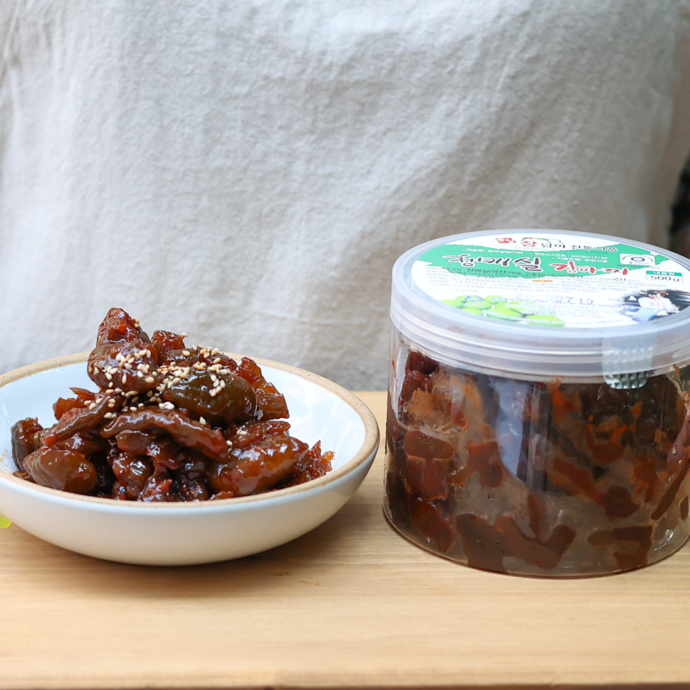 매실장아치 고추장무침 짱아치 국산 장아찌 순창 장담아 500g, 1개 - 상세 이미지 4